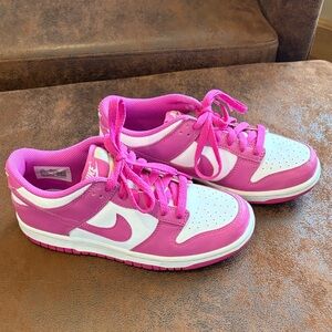 Nike Vibrant Pink and White Athletic Shoes